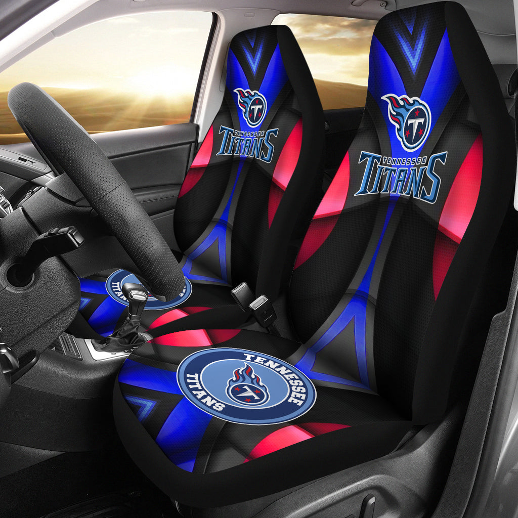 Tennessee Titans American Football Club Skull Car Seat Covers NFL Car