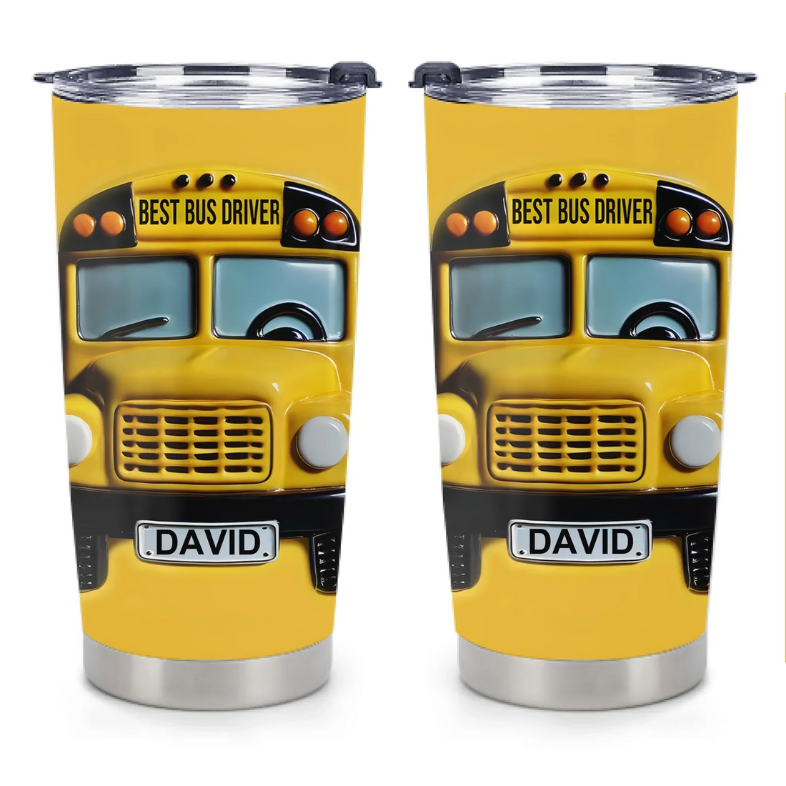 Best Bus Driver - Personalized Name Mug Thermos Tumbler