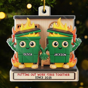 Custom Acrylic Ornament - Personalized Christmas Funny Gifts For Coworker, Work Bestie - Best Office Buddy Ever
