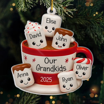 Custom Acrylic Ornament Personalized Christmas Birthday Gifts For Grandpa Grandma Our Little Marshmallows