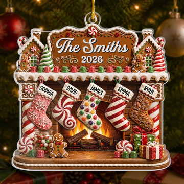 Custom Acrylic Ornament Personalized Christmas Birthday Gifts For Mom Dad Brother Sister Christmas Feels Like Home