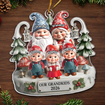 Custom Acrylic Ornament - Personalized Christmas Birthday Gifts For Mom, Dad, Grandma, Grandpa, Kids - Together Home Feels More Magical