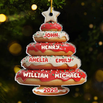Custom Acrylic Ornament Personalized Christmas Birthday Gifts For Mom Dad Brother Sister Kids Home Filled With Holiday Cheer