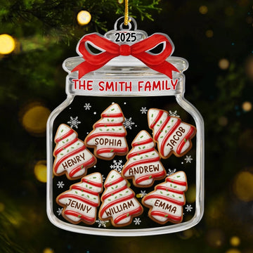 Custom Acrylic Ornament Personalized Christmas Birthday Gifts For Mom Dad Brother Sister Kids Home Is Where We Gather