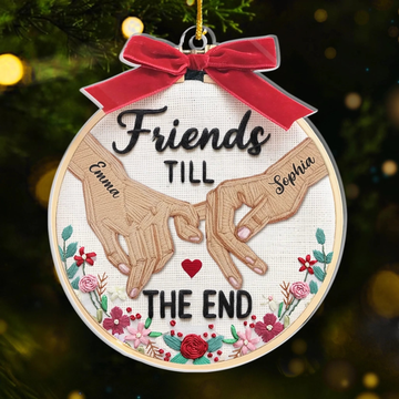 Custom Acrylic Ornament Personalized Best Friend Christmas Birthday Gifts For Women Besties Sisters Bff Cheers To Us Always