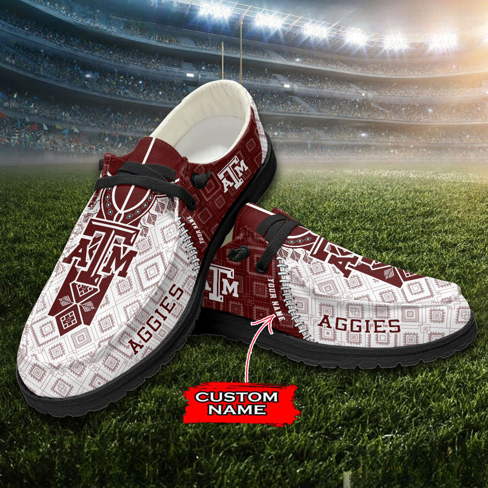 Texas A_M Aggies Native American Tribes Hey Dude Shoes