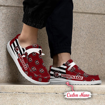 NCAA South Carolina Gamecocks Custom Name Hey Dude Shoes 19 M22