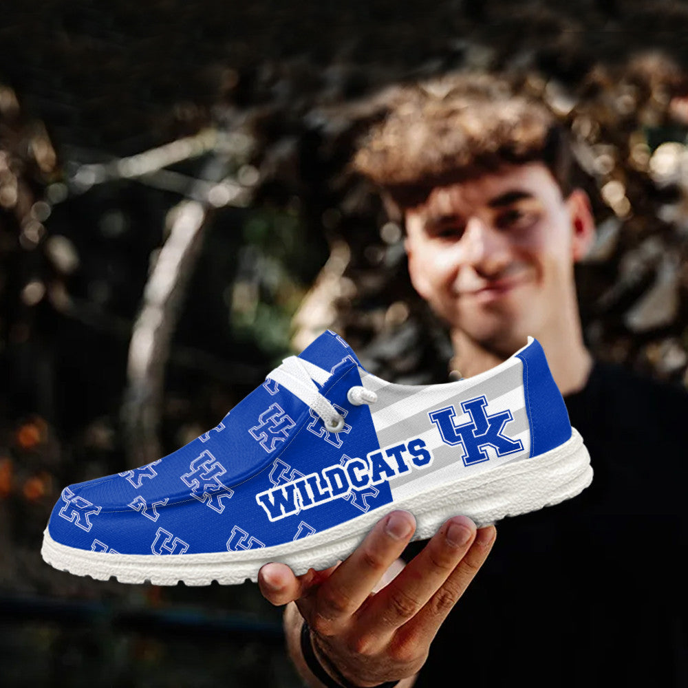 NCAA Kentucky Wildcats Custom Name Hey Dude Shoes 19 M22