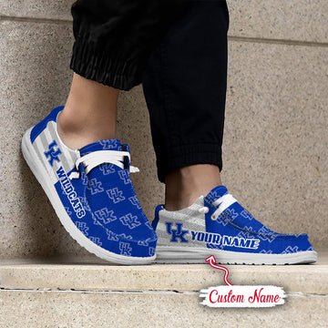 NCAA Kentucky Wildcats Custom Name Hey Dude Shoes 19 M22