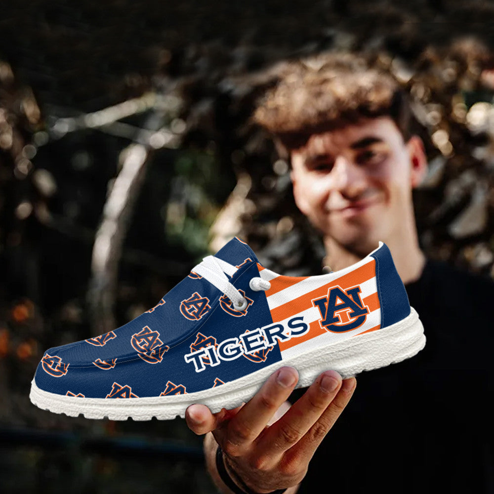 NCAA Auburn Tigers Custom Name Hey Dude Shoes 19 M22