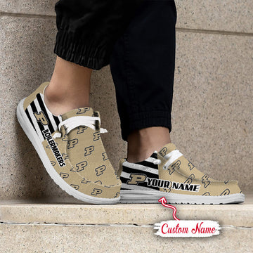 NCAA Purdue Boilermakers Custom Name Hey Dude Shoes 19 M22