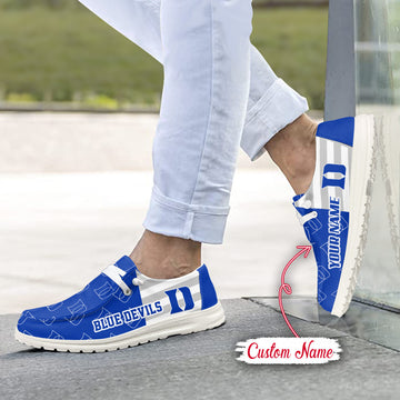 NCAA Duke Blue Devils Custom Name Hey Dude Shoes 19 M22