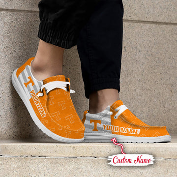 NCAA Tennessee Volunteers Custom Name Hey Dude Shoes 19 M22