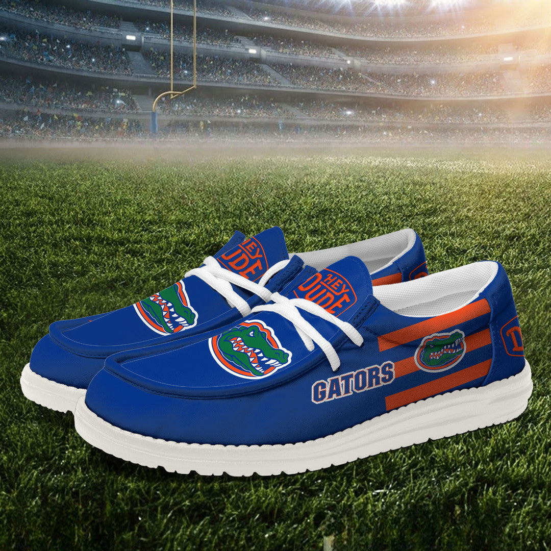 ZNCAA Florida Gators - Football Hey Dude Canvas Loafer Shoes