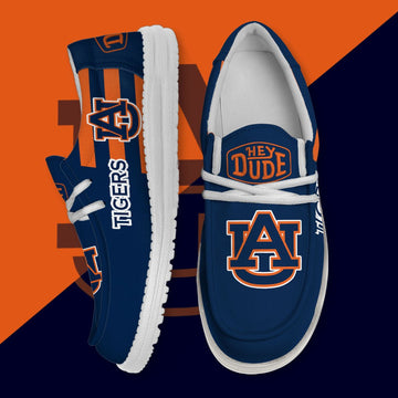 ZNCAA Auburn Tigers - Football Hey Dude Canvas Loafer Shoes