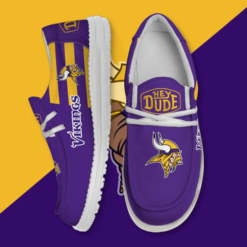 NFL Minnesota Vikings - Football Hey Dude Canvas Loafer Shoes