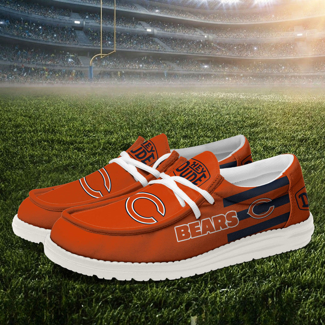NFL Chicago Bears - Football Hey Dude Canvas Loafer Shoes