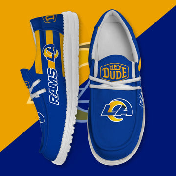 NFL Los Angeles Rams - Football Hey Dude Canvas Loafer Shoes