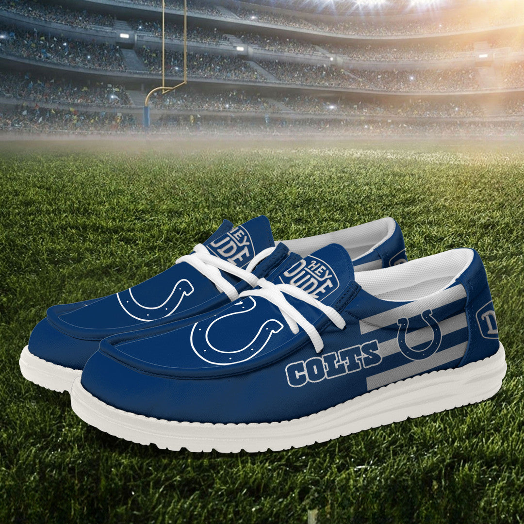 NFL Indianapolis Colts - Football Hey Dude Canvas Loafer Shoes