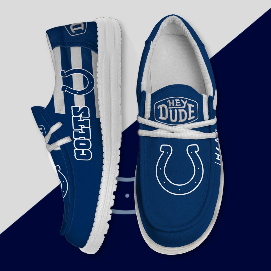 NFL Indianapolis Colts - Football Hey Dude Canvas Loafer Shoes