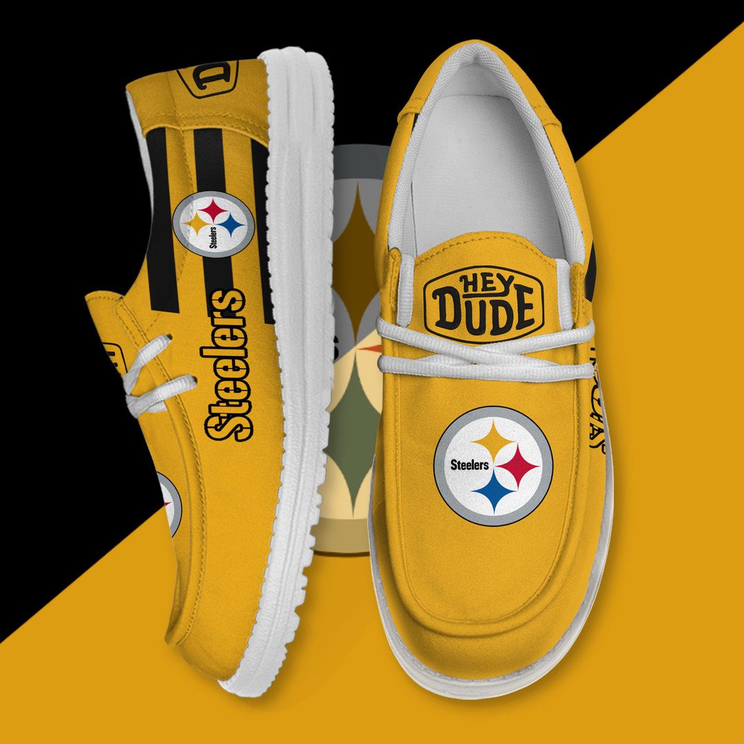NFL Pittsburgh Steelers - Football Hey Dude Canvas Loafer Shoes