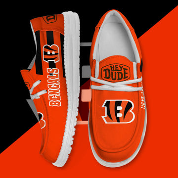 NFL Cincinnati Bengals - Football Hey Dude Canvas Loafer Shoes