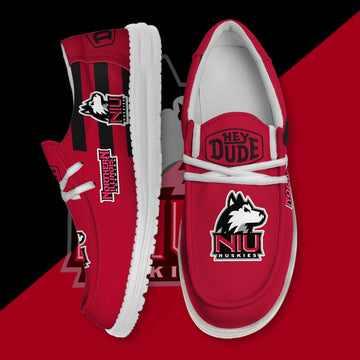ZNCAA Northern Illinois Huskies - Football Hey Dude Canvas Loafer Shoes