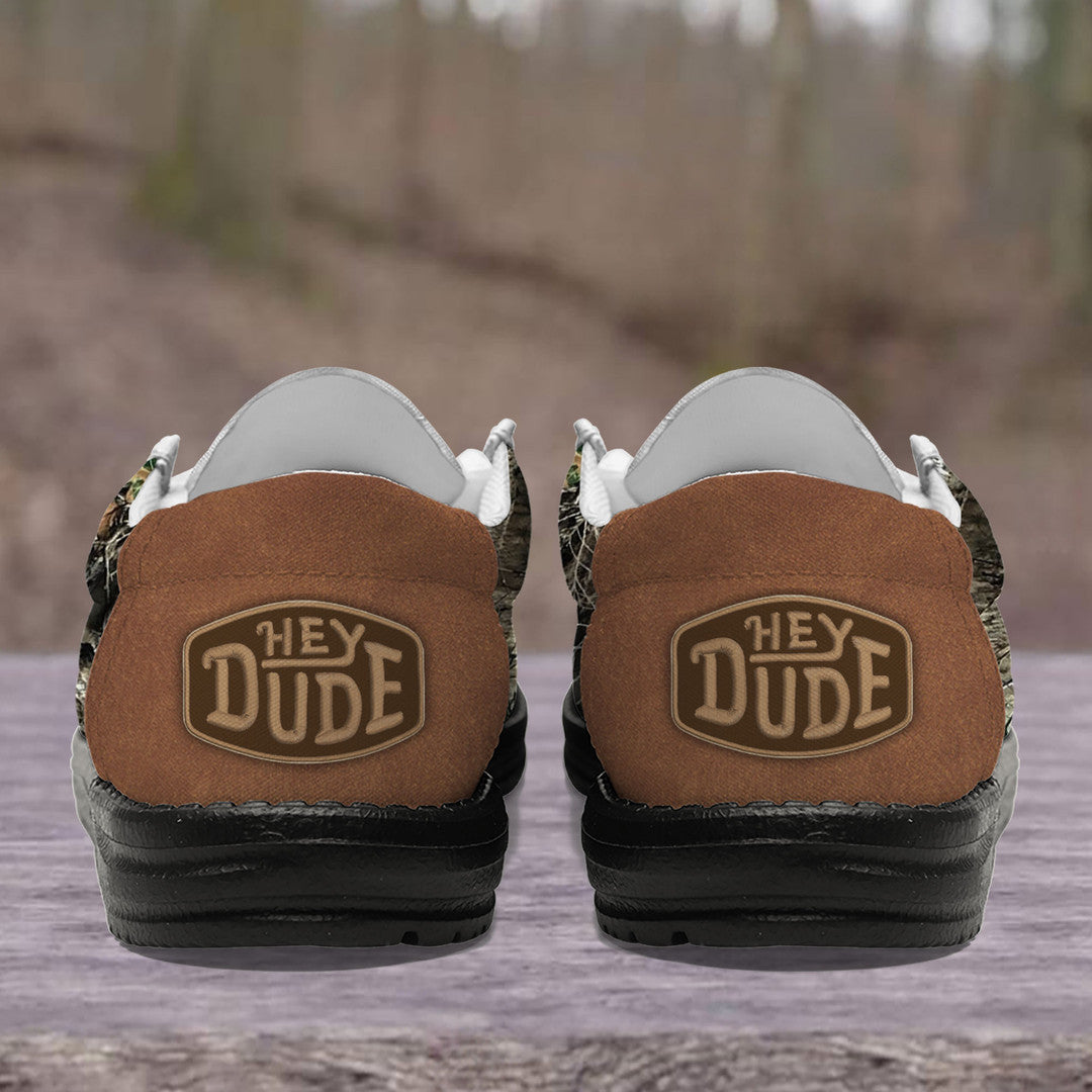 NFL Baltimore Ravens - Football Camo Hey Dude Canvas Loafer Shoes