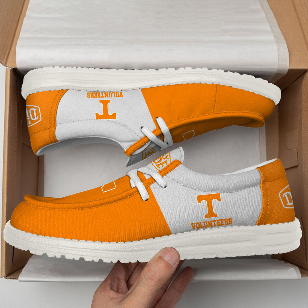 NCAA 09 Tennessee Volunteers Football Hey Dude Canvas Loafer Shoes