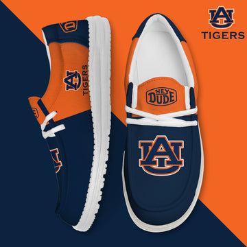 NCAA 03 Auburn Tigers Football Hey Dude Canvas Loafer Shoes