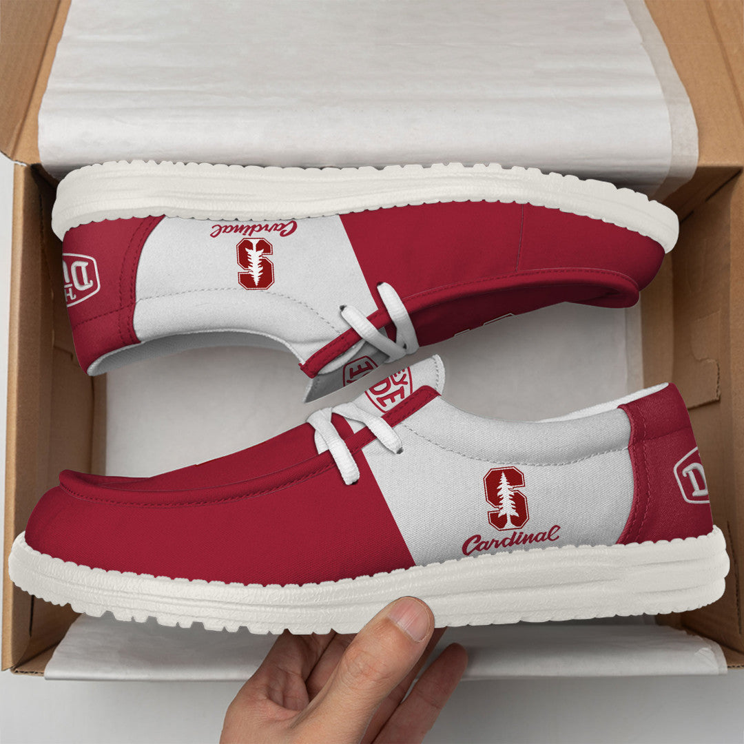 NCAA 35 Stanford Cardinal Football Hey Dude Canvas Loafer Shoes