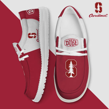 NCAA 35 Stanford Cardinal Football Hey Dude Canvas Loafer Shoes
