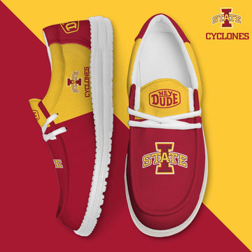 NCAA 11 Iowa State Cyclones Football Hey Dude Canvas Loafer Shoes(1)