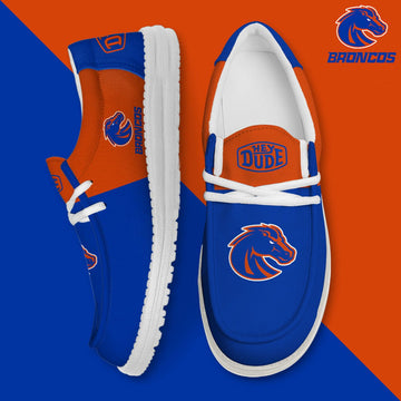 NCAA 23 Boise State Broncos Football Hey Dude Canvas Loafer Shoes