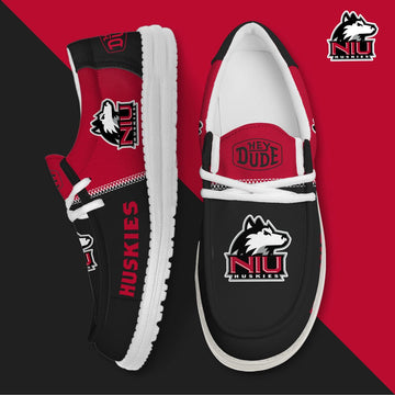 NCAA 21 Northern Illinois Huskies Football Hey Dude Canvas Loafer Shoes