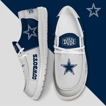 09 Dallas Cowboys Football Hey Dude Canvas Loafer Shoes