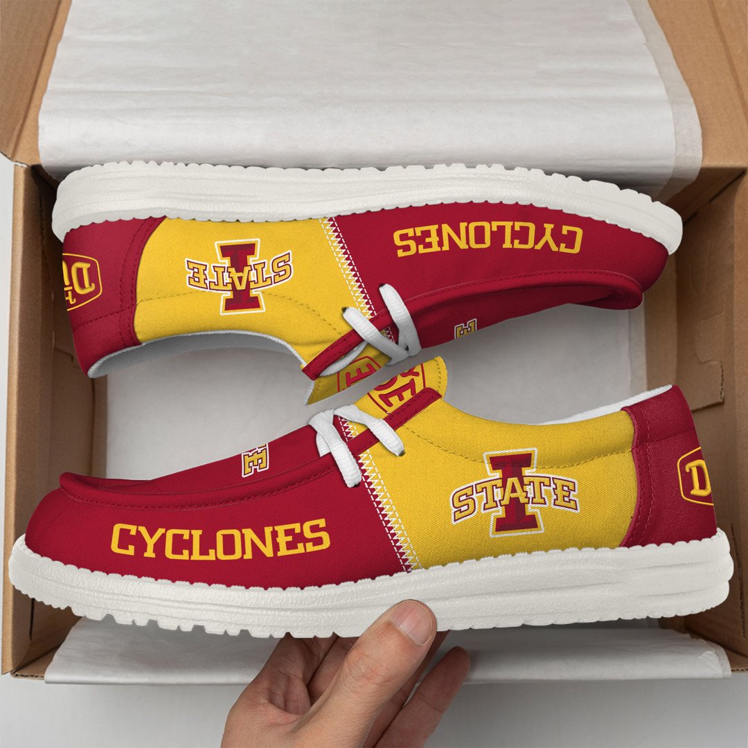 NCAA 11 Iowa State Cyclones Football Hey Dude Canvas Loafer Shoes