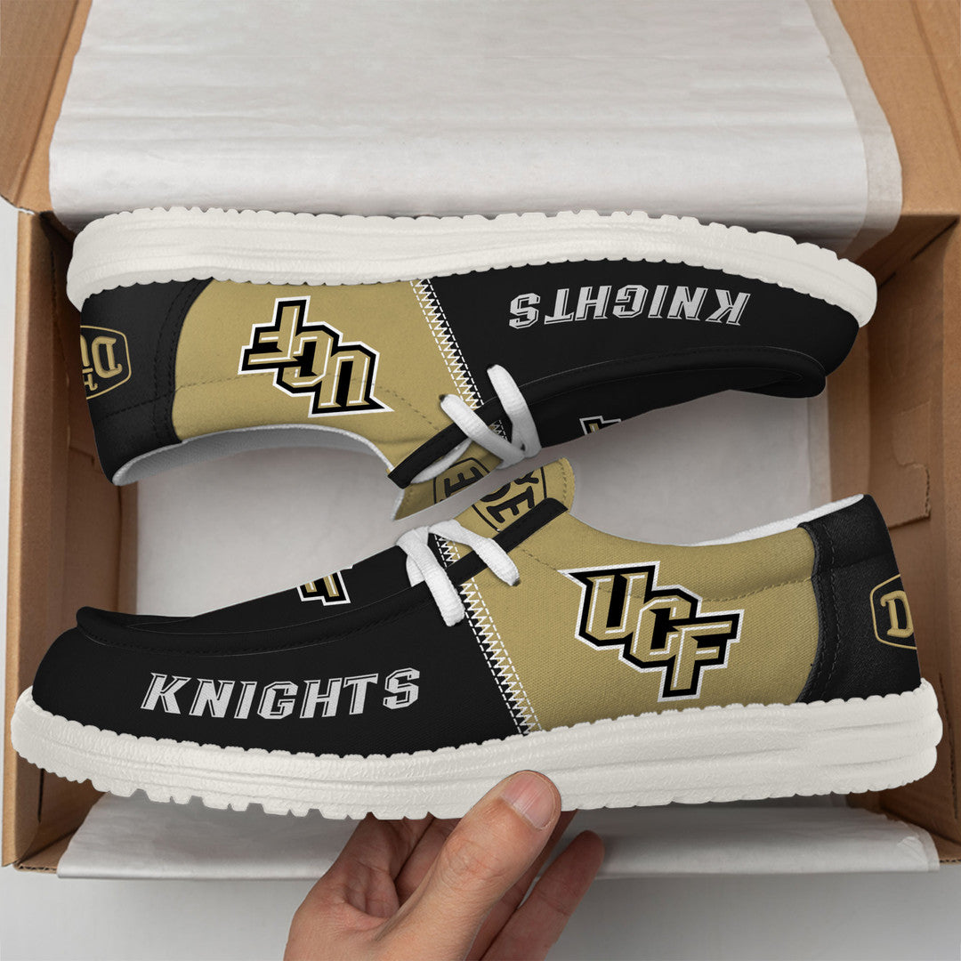 NCAA 33 UCF Knights Football Hey Dude Canvas Loafer Shoes