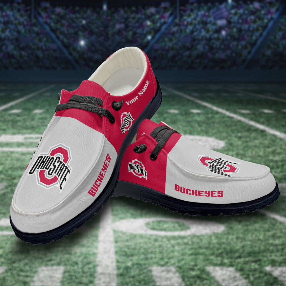 Ohio State Buckeyes Hey Dude Shoes - Custom name