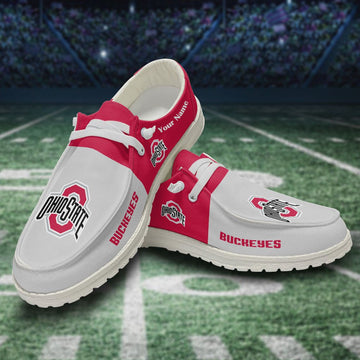 Ohio State Buckeyes Hey Dude Shoes - Custom name