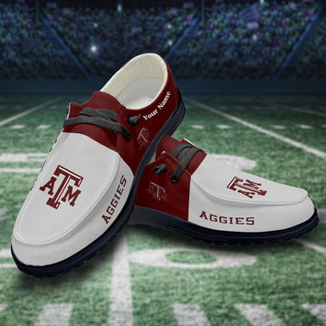 Texas A&amp;M Aggies Hey Dude Shoes - Custom name