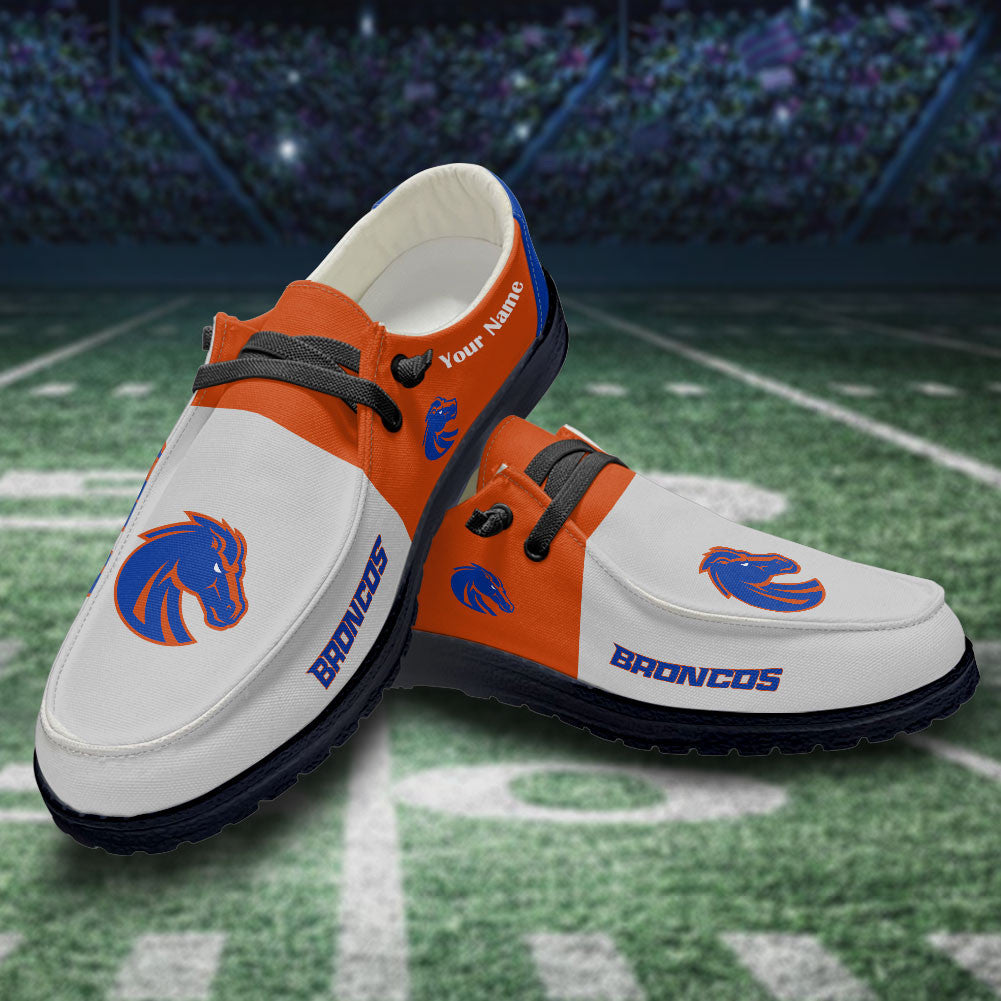 Boise State Broncos Hey Dude Shoes - Custom name