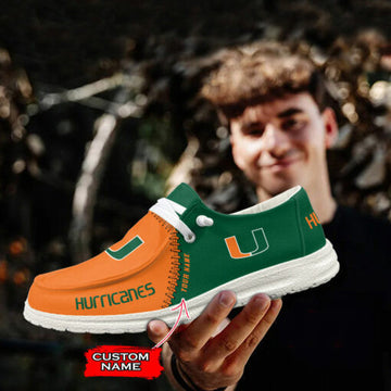 NCAA Miami Hurricanes Hey Dude Shoes M1 DS001
