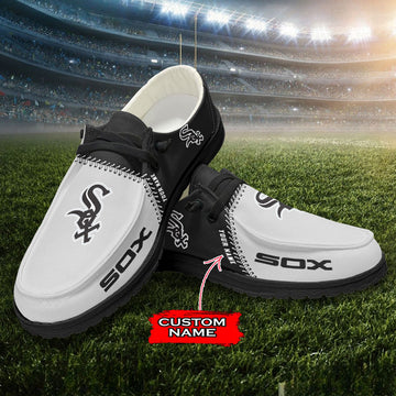 Nordmerch Chicago White Sox MLB Personalized Hey Dude Sports Shoes – Custom Name Design Perfect Gift For Fans - NordMerch - MCK Sporting Sh