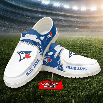 Nordmerch Toronto Blue Jays MLB Personalized Hey Dude Sports Shoes – Custom Name Design Perfect Gift For Fans - NordMerch - MCK Sporting Sh