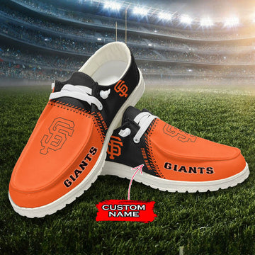 Nordmerch San Francisco Giants MLB Personalized Hey Dude Sports Shoes – Custom Name Design Perfect Gift For Fans - NordMerch - MCK Sporting Sh