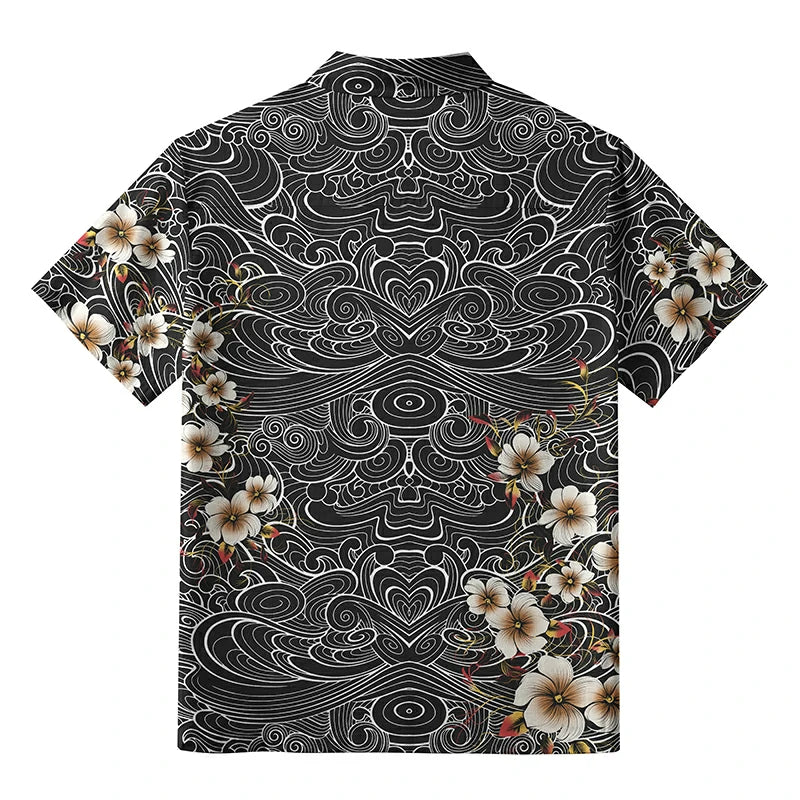 Floral Whirl Aloha Hawaiian Shirt
