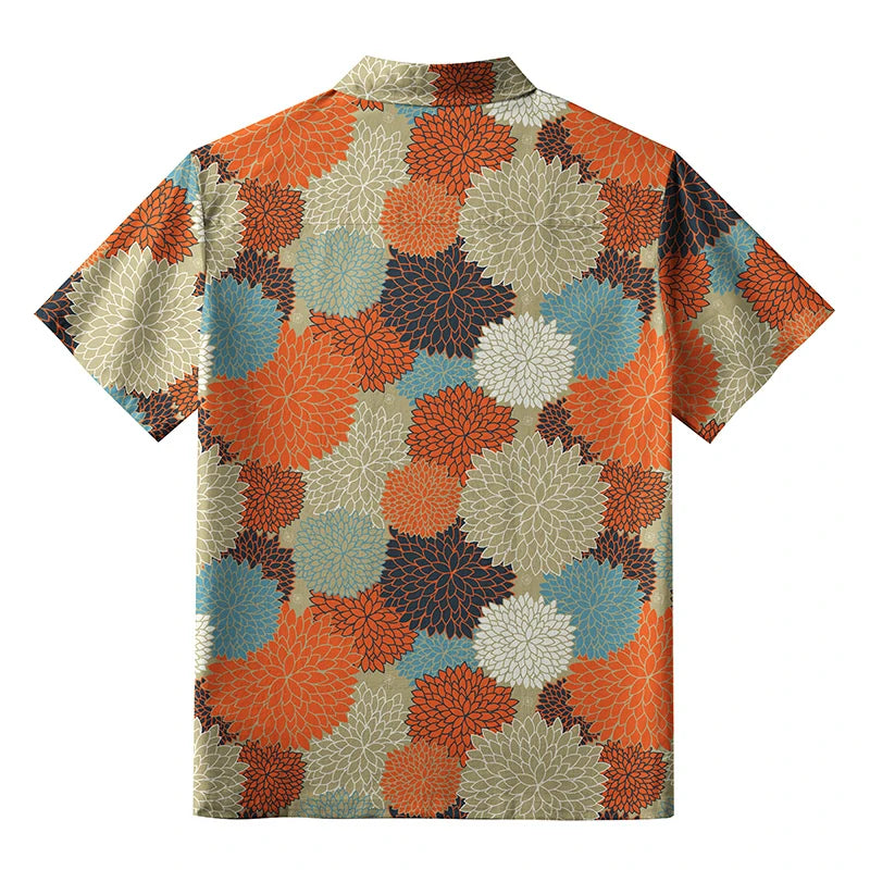 Autumn Flower Symphony Aloha Hawaiian Shirt