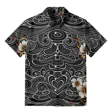 Personality fashionFloral Whirl Button-up Shirt
