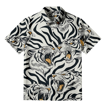 Personality fashionRoaring Tiger Aloha Button-up Shirt